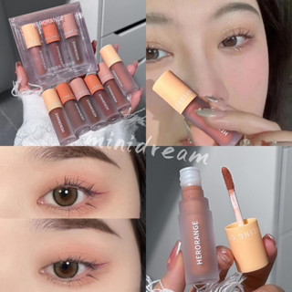 Herorange อายแชโดว์ชิมเมอร์ เนื้อแมตต์ 6 สี 3 ชิ้น