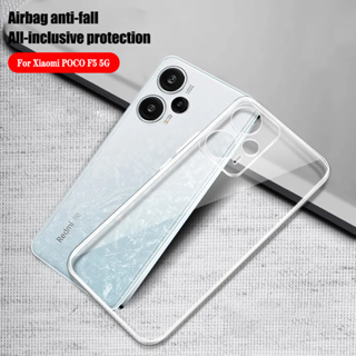 สำหรับ Xiaomi POCO F5 X5 Pro M5 M5s X3 NFC F3 M3 X4 M4 F4 GT F2 Pro F1 C40 ซิลิโคน TPU ใสเคสโทรศัพท์