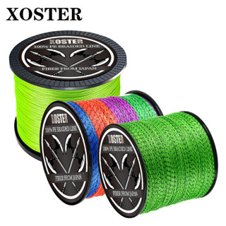 xoster PE สายการประมงถัก100เมตร4เส้น multifilament สายการประมงปลาคาร์พตกปลาลวด10-120LB เส้นปลา