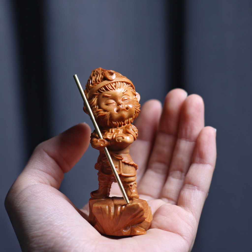 Yabo เครื่องประดับรถยนต์ รูปลิง King Monkey King Goku ขนาดเล็ก 8. 3.6 ซม