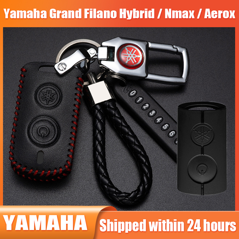 เคสกุญแจ Yamaha Grand Filano Hybrid 2022 - 2023 Fazzio NVX155 Qbix พวงกุญแจมอเตอร์ไซค์ Aerox 155 Nmax v2 Xmax 300