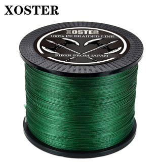 XOSTER สายเอ็นตกปลา PE แบบถัก 1000 ม. 500 ม. 300 ม. 4 เส้น 12-83LB สําหรับตกปลาคาร์พ