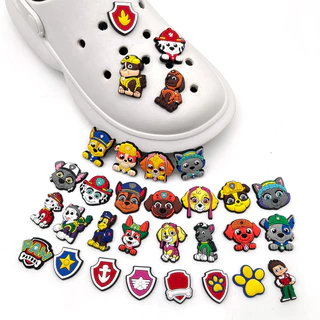 เครื่องรางรองเท้า PAW Patrol Series น่ารักพร้อมอุปกรณ์เสริม PVC ปุ่ม