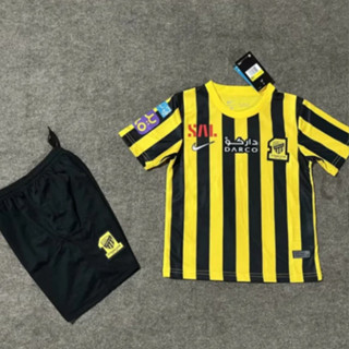 Al-ittihad เสื้อเชิ้ตฟุตบอล สําหรับเด็ก 2023/24