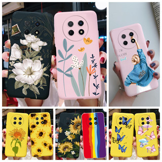 เคสโทรศัพท์ซิลิโคน TPU แบบนิ่ม ลายดอกทานตะวัน สีแคนดี้ สําหรับ Huawei Nova Y91 2023 NovaY91 4G