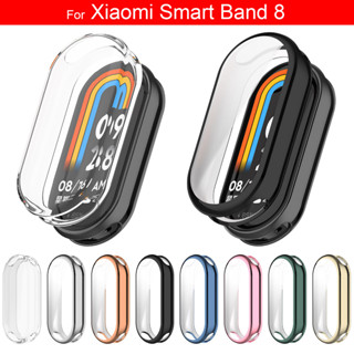 ใหม่ เคสโทรศัพท์มือถือแบบใส นิ่ม เต็มเครื่อง หลากสี สําหรับ Xiaomi Smart Band 8 2023