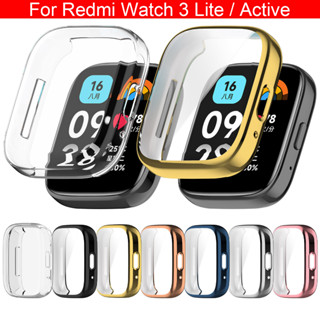 สําหรับ Redmi watch 3 lite เคส เต็ม นิ่ม ใส ชุบ กรอบ เคส 2023 ใหม่ เคสสมาร์ทวอทช์