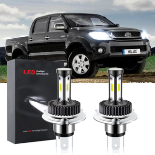 หลอดไฟหน้ารถยนต์ LED T12 6000K สีขาว แบบเปลี่ยน สําหรับ TOYOTA HILUX VIGO 2005 2006 2007 2008 2009 2010 2011 (1 คู่)