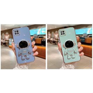 เคสโทรศัพท์มือถือ ลายการ์ตูนนักบินอวกาศ พร้อมขาตั้ง สําหรับ Oppo RENO 6 6Pro 6Pro plus 6Z FINDX3 x3pro FINDX5