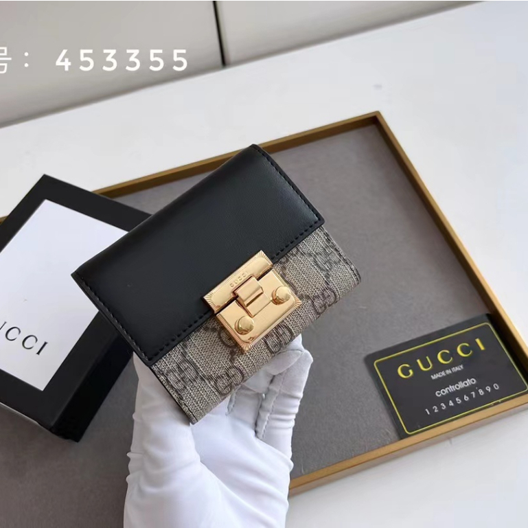 ของแท้ Gucci ลด 30% กระเป๋าสตางค์ แฟชั่นใหม่ สําหรับผู้หญิง [พร้อมกล่อง]