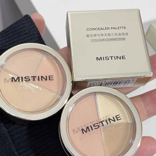 Mistine คอนซีลเลอร์ไตรรงค์ ปกปิดสิว รอยคล้ําใต้ตา รอยสิวบนใบหน้า คอนทัวร์ สําหรับนักเรียน ผู้หญิง