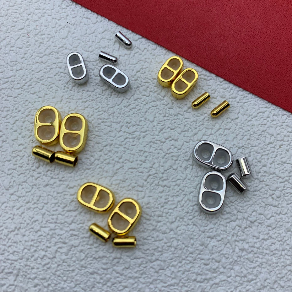 Zhoujia หัวเข็มขัด 8 ตัวอักษร 3มม/2.5มม/2มม สำหรับทำสร้อยข้อมือ DIY