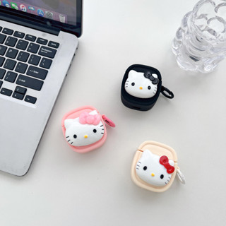 เคสหูฟังซิลิโคน ลายแมวคิตตี้ สําหรับ AirPods 1 2 3 Pro 1 2 AirPods Pro 1 2 3