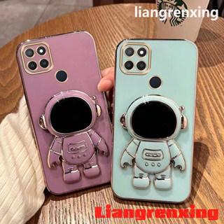 เคส realme narzo 20 narzo 50i narzo 50a 30A 50 5g realme XT เคสโทรศัพท์มือถือ ซิลิโคนนิ่ม กันกระแทก ลายนักบินอวกาศ พร้อมที่ตั้งวาง สําหรับ realme narzo 20 narzo 50i narzo 50a 30A 50 5g realme XT DDYHY01 น่ารัก ลายการ์ตูน กันกระแทก