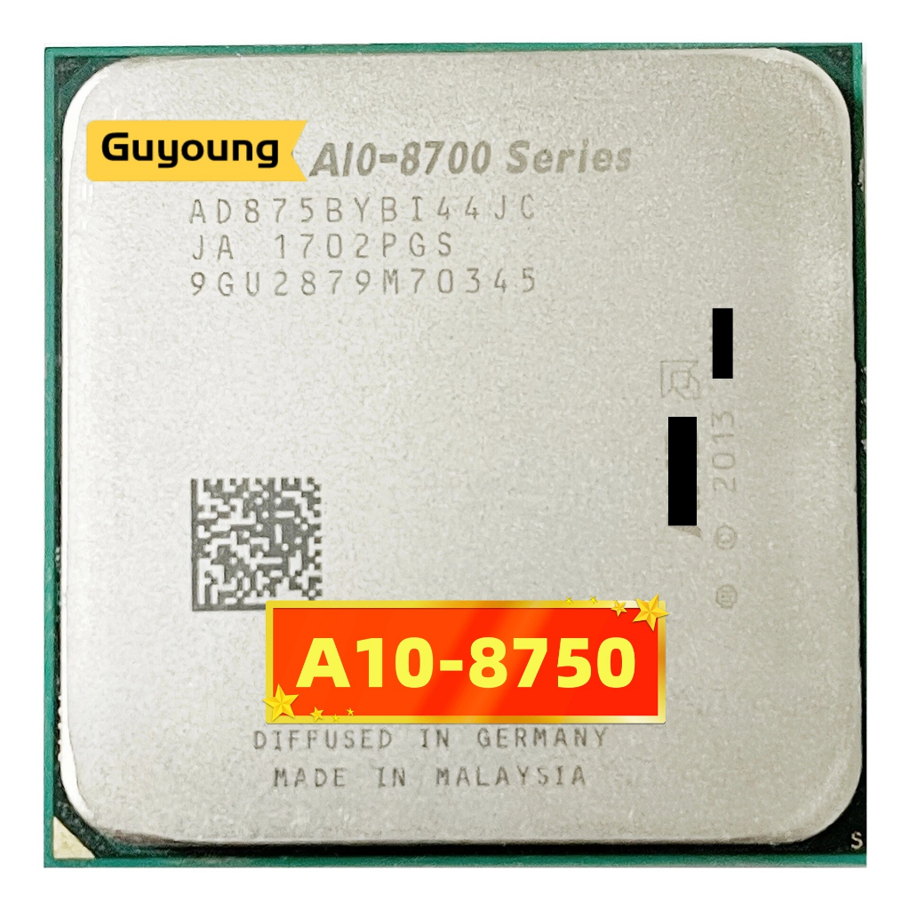 ซ็อกเก็ตโปรเซสเซอร์ CPU YZX A10 Series PRO A10-8750B A10 8750 3.6G Quad-Core Threads-Four AD8750YBI4