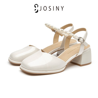 JOSINY รองเท้าส้นสูง รองเท้าเพื่อนเจ้าสาว สไตล์ฝรั่งเศส สําหรับผู้หญิง