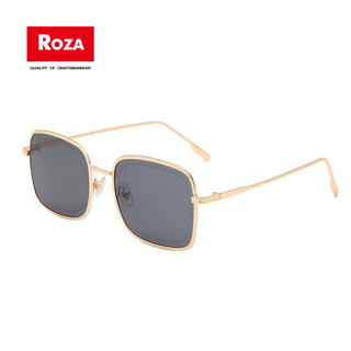 Roza 2023 ใหม่ แว่นตากันแดด กรอบโลหะ ทรงสี่เหลี่ยม สําหรับผู้หญิง ผู้ชาย UV400 AE1521