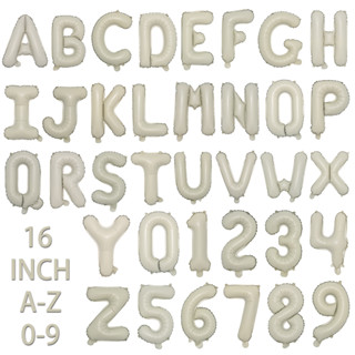 ลูกโป่งฟอยล์ ลายตัวอักษร A ถึง Z ตัวเลข 0-9 ขนาด 16 นิ้ว สําหรับตกแต่งปาร์ตี้วันเกิด งานแต่งงาน