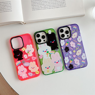 Casetify เคสโทรศัพท์มือถือ TPU นิ่ม กันกระแทก ลายสติกเกอร์ Coco Friends น่ารัก แวววาว สําหรับ iPhone 14 Pro Max 12 13 Pro Max 11 13 14
