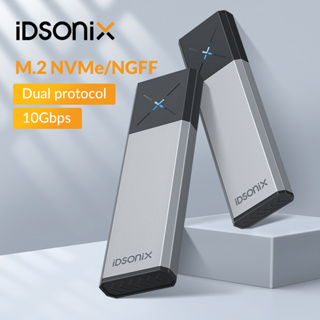 iDsonix M.2 SSD NVMe Enclosure Type C เคสฮาร์ดไดรฟ์ภายนอก SATA NGFF NVMe Dual Protocol เคสฮาร์ดดิสก์ สําหรับ Macbook แล็ปท็อป พีซี