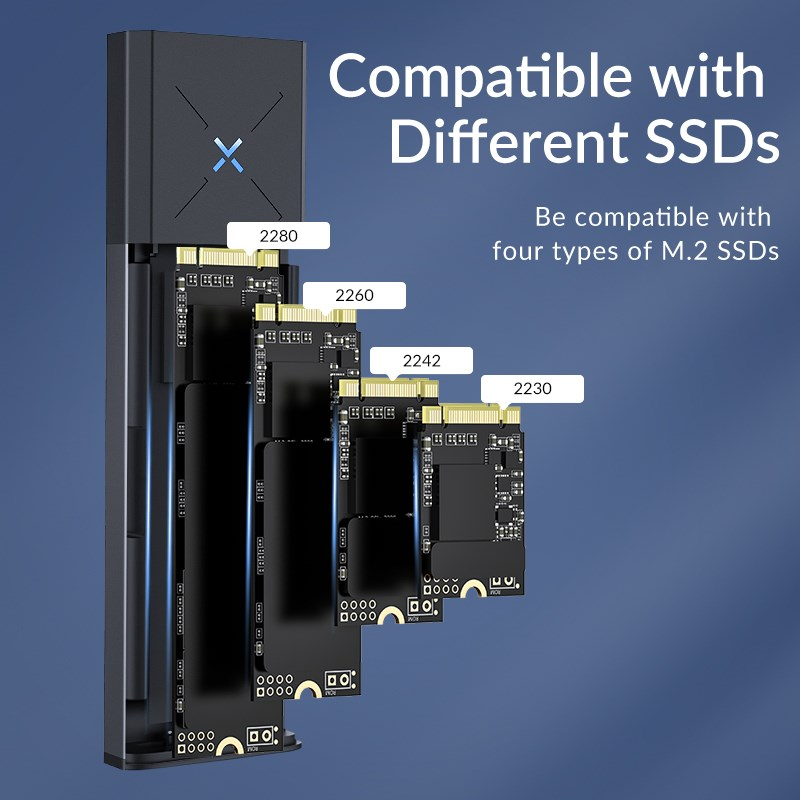 iDsonix M.2 SSD NVMe Enclosure Type C เคสฮาร์ดไดรฟ์ภายนอก SATA NGFF NVMe Dual Protocol เคสฮาร์ดดิสก์ สําหรับ Macbook แล็ปท็อป พีซี