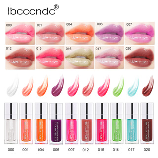 Ibcccndc ลิปกลอสเจลลี่คริสตัล ให้ความชุ่มชื้น 6 มล. 8 สี