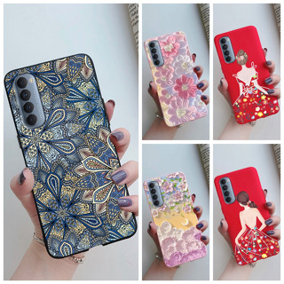 เคสโทรศัพท์ซิลิโคน TPU แบบนิ่ม ลายดอกไม้ สําหรับ OPPO Reno4 Pro 4G 5G Reno4 Pro 4G 5G