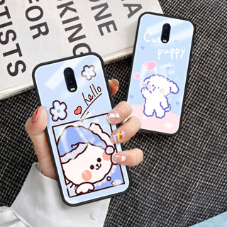 เคสโทรศัพท์มือถือกระจกนิรภัย TPU แบบนิ่ม ขอบแข็ง กันกระแทก สําหรับ OPPO R17 R17 เคส