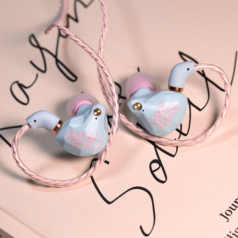 Whizzer OperaFactory OS1 Beat In-ear Monitor 10 มม. กราฟีนไดอะแฟรมหูฟังไดนามิกหูฟังไฮไฟเบสป๊อปเอียร์บัดพร้อมสาย OFC 5N