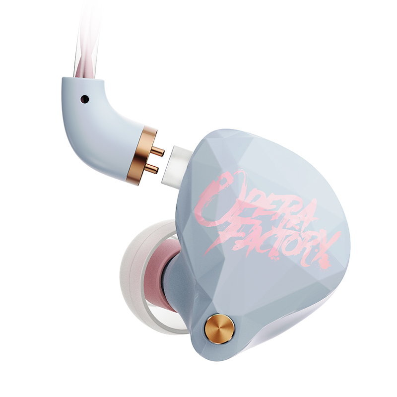 Whizzer OperaFactory OS1 Beat In-ear Monitor 10 มม. กราฟีนไดอะแฟรมหูฟังไดนามิกหูฟังไฮไฟเบสป๊อปเอียร์บัดพร้อมสาย OFC 5N