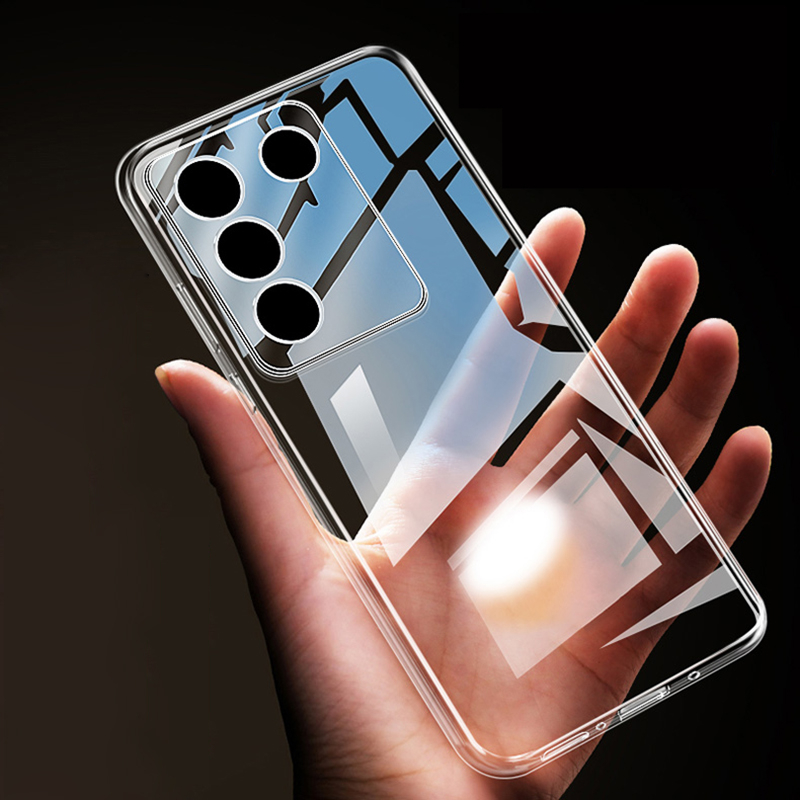 สำหรับ VIVO V30 V29 Pro V29e V27e V27 Pro V25e V25 5G V23e V23 Pro V21e 4G V21 V20 SE V19 Neo V17 V15 V11i V11 Pro S7 S1 Pro T1x 4G T1 (778G) ซิลิโคน TPU ใสเคสโทรศัพท์