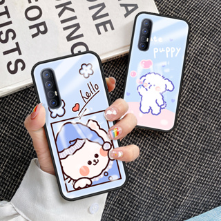 สําหรับ OPPO RENO 3 PRO เคสโทรศัพท์ OPPO RENO 3 PRO  เคส กระจกนิรภัย เคสนิ่ม TPU ขอบป้องกัน แข็ง กันกระแทก แฟชั่น เคสด้านหลัง