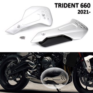 ใหม่ สปอยเลอร์ป้องกันเครื่องยนต์ ด้านล่าง สําหรับ TRIDENT 660 Bellypan Belly Pan For TRIDENT 660 2021