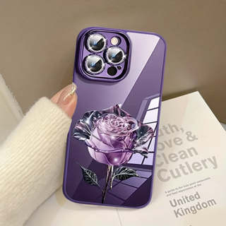 เคสโทรศัพท์มือถือแบบแข็ง ลายดอกกุหลาบ สําหรับ iPhone 14 Promax 13 Promax 12 Promax 11Promax 14plus