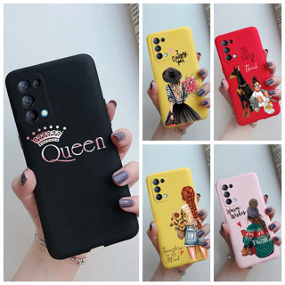 เคสโทรศัพท์ซิลิโคน แบบนิ่ม ลายมงกุฎ หรูหรา สําหรับ OPPO Reno5 4G 5G Reno5 K Find X3 Lite