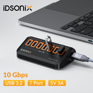 iDsonix อะแดปเตอร์ฮับแยก USB 3.2 10Gbps Type C หลายพอร์ต USB 3.0 สําหรับ Surface Macbook แล็ปท็อป พีซี