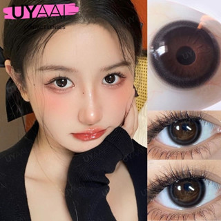 [องศา -0.00 ~ -5.00] Uyaai คอนแทคเลนส์ สีดํา คอนแทคเลนส์ นิ่ม สีธรรมชาติ สายตาสั้น คอนแทคเลนส์ ตาโต 14.5 มม.