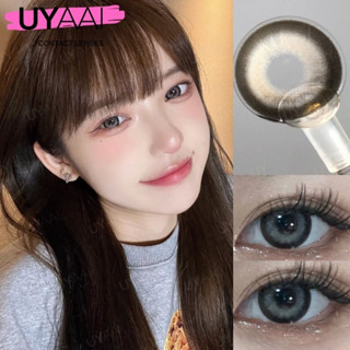 [องศา -0.00 ~ -3.00] Uyaai คอนแทคเลนส์ สีเทา ตาโต คอนแทคเลนส์สายตาสั้น คอนแทคเลนส์นิ่ม 14.5 มม.