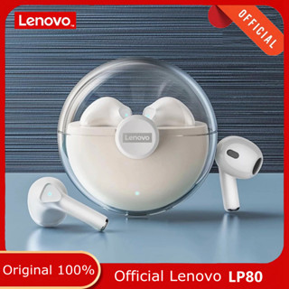 Lenovo original LP80 TWS ชุดหูฟังบลูทูธไร้สาย HIFI พร้อมไมโครโฟน 3D