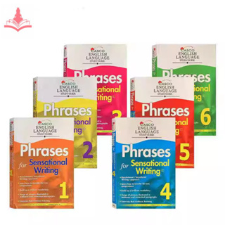 หนังสือเรียนการเขียนภาษาอังกฤษและสมุดงานสำหรับเด็กและนักเรียนชั้นประถมศึกษา—Primary School Students Childrens English Writing Textbook Workbooks Exercise Book“Casco English Language Study Guide Phrases for Sensational Writing Level 1/2/3/4/5/6”