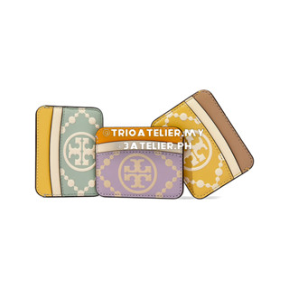 Toryburch T เคสหนัง ลายนูน โมโนแกรม 3 สี