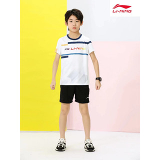 เสื้อกีฬาแบดมินตัน เทนนิส Li Ning ระบายอากาศ แบบแห้งเร็ว สําหรับผู้ชาย และผู้หญิง 2023