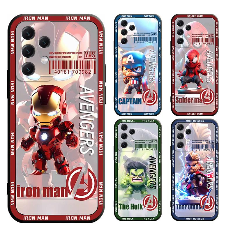 เคส Samsung A06 A55 A35 A15 A25 A05 A05S M15 M14 4G 5G Prime โทรศัพท์มือถือแบบนิ่ม ลายมาร์เวล สําหรับ