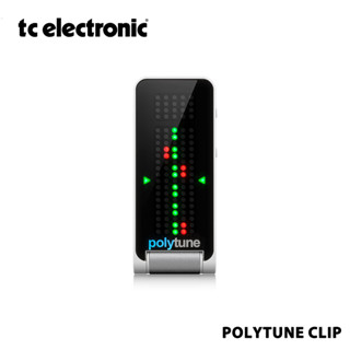 TC Electronic PolyTune Clip จูนเนอร์โพลีจูนเนอร์อิเล็กทรอนิกส์ แบบคลิปหนีบ พร้อมโพลีโฟนิก โหมดไฟแฟลช และโครเมี่ยม และจอแสดงผล LED 108 ดวง สําหรับประสิทธิภาพการปรับแต่งที่ดีที่สุด