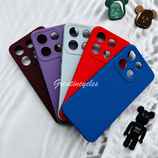 เคสโทรศัพท์ซิลิโคน TPU แบบนิ่ม เนื้อแมตต์ สีสันสดใส สําหรับ Itel A60 A622L A60s