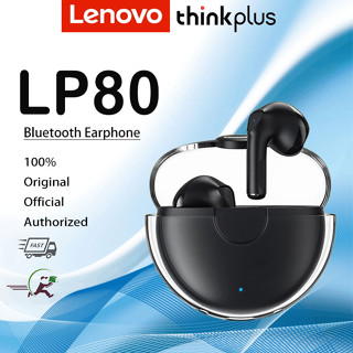 Lenovo LP80 TWS หูฟังสเตอริโอไร้สายบลูทูธ 5.0 HiFi กันน้ํา สําหรับเล่นกีฬา