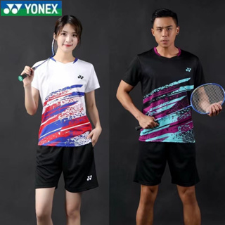 Yonex ใหม่ เสื้อยืดลําลอง แขนสั้น ระบายอากาศ แห้งเร็ว สไตล์เกาหลี เหมาะกับการเล่นกีฬา เทนนิส ซับเหงื่อ สําหรับผู้ชาย และผู้หญิง