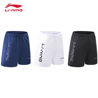 ใหม่ Li Ning กางเกงกีฬา กางเกงขาสั้น เทนนิส ฟิตเนส แบดมินตัน สําหรับผู้ชาย และผู้หญิง