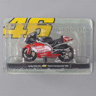 โมเดลรถจักรยานยนต์จําลอง ขนาดเล็ก สเกล 1:18 Aprilia RSW 250 ของเล่นสําหรับเด็ก #46 ของสะสม