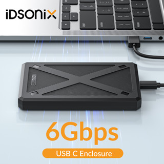 iDsonix เคสฮาร์ดไดรฟ์ภายนอก HDD Type C SATA 3.0 SSD 2.5 นิ้ว รองรับ 6Gbps UASP สําหรับคอมพิวเตอร์ แล็ปท็อป